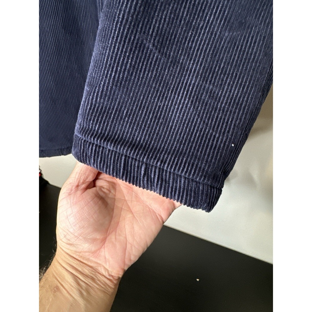 Vintage High Sierra Corduroy Sherpa Lined Jacket Chore Coat Workwear Navy L - Picture 5 of 13